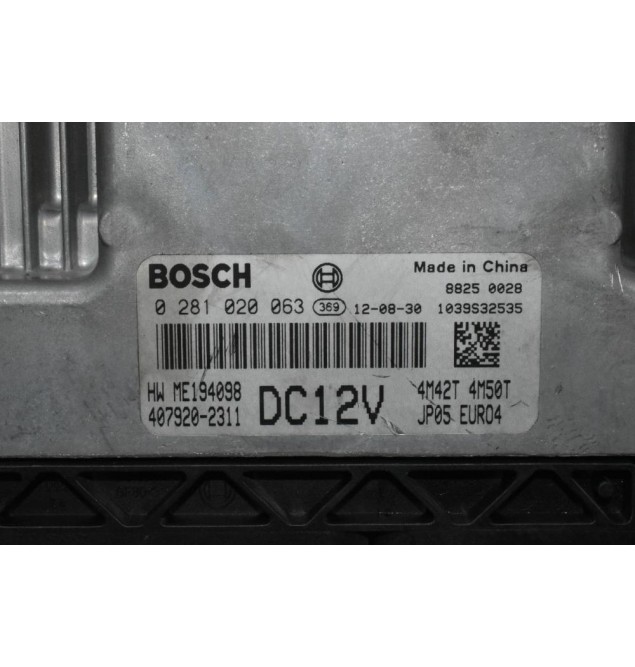 Εγκέφαλος Mitsubishi Canter 4M42/4M50 Bosch DC12v EURO4 2000-2010 0281020063 ME194098 407920-2311