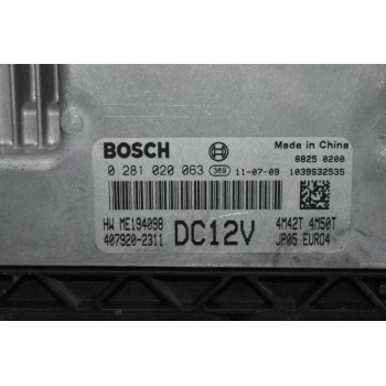 Εγκέφαλος Mitsubishi Canter 4M42/4M50 Bosch DC12v EURO4 2000-2010 0281020063 ME194098 407920-2311