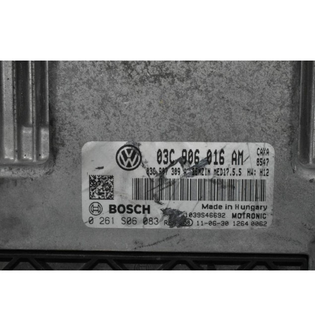 Εγκέφαλος Κινητήρα Volkswagen Golf 1.4 CAX TSI 2005-2013 BOSCH 03C906016AM 0261S06083 MED17.5.5