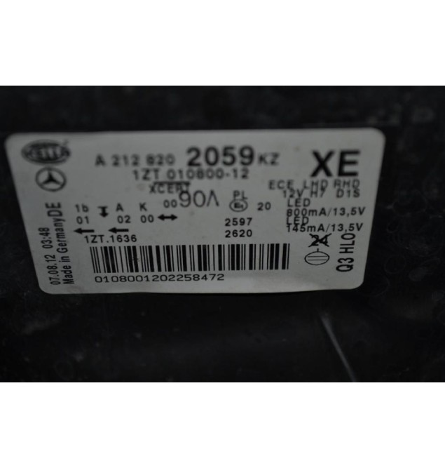 Μούρη Κομπλέ Mercedes-Benz E350 W212 Xenon 2009-2013 (Με 2 φτερα και καπω)