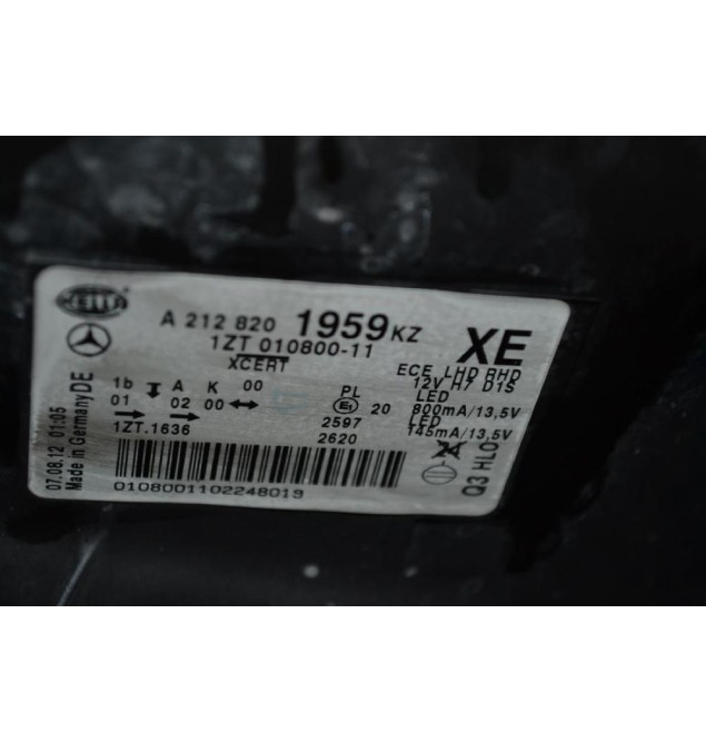 Μούρη Κομπλέ Mercedes-Benz E350 W212 Xenon 2009-2013 (Με 2 φτερα και καπω)