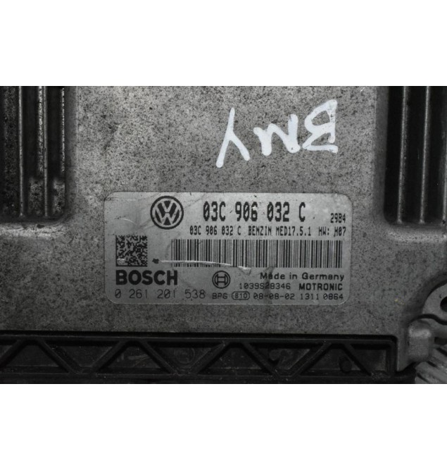 Εγκέφαλος Κινητήρα Volkswagen BMY 1.4TSI 2006-2012 BOSCH 03C906032C 0261201538 MED17.5.1