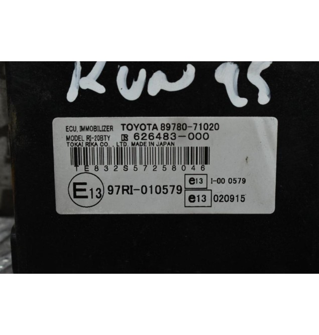 Εγκεφαλος Σετ -Immobilizer (Αυτόματο) Toyota Hilux KUN 25 2005-2012 89661-0K310 89780-71020 89783-71010
