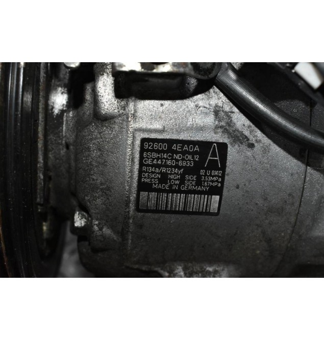 Κομπρεσέρ Aircondition - A/C Renault Kadjar 1.5 DCI K9KF647 2014-2020 92600-4EA0A (Χτυπημένο Φις)