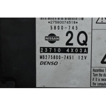 Εγκέφαλος Nissan Navara D40 YD25 DENSO  MB275800-7451 237104X03A