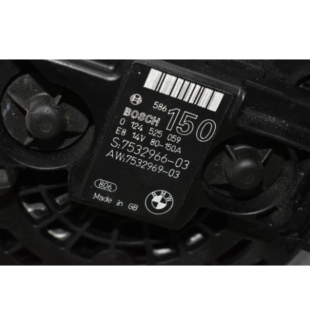 Δυναμό Bmw E81/E87/E90/E91/E46/E83/X3/Z3 2.0 N46B20B 2004-2008 0124525059 7532969-03 150A