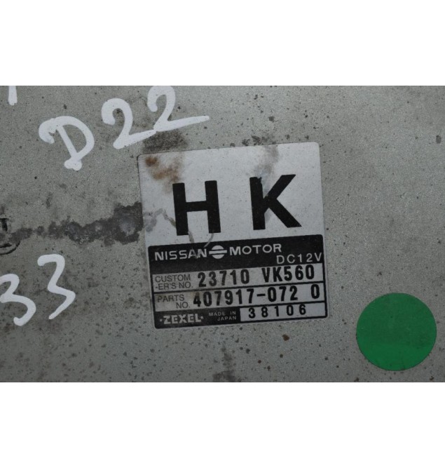 Εγκέφαλος Nissan Navara D22 01-05 YD25 ZEXEL 23710-VK560 407917-0720