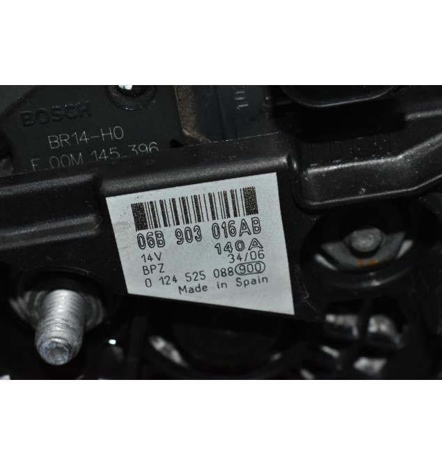Δυναμό Skoda Octavia 1.8 TSI BZB 2006-2014 06B903016AB 0124525088 140A