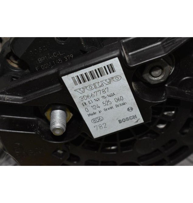 Δυναμό Volvo S60 2.4 B204T 2005-2009 BOSCH 30667787 0124525060 140A