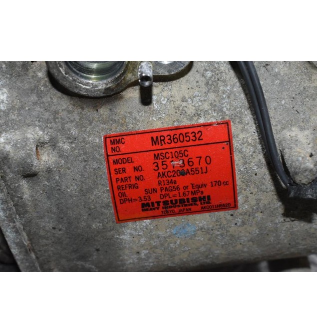 Κομπρεσέρ Aircondition Mitsubishi L200 4D56 K74 1997-2005 MR360532