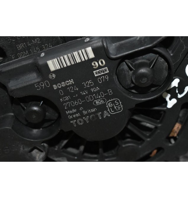Δυναμό Toyota Avensis / Corolla 1.6 3ZZ 2001-2007 BOSCH 27060-0D140-B 0124325079 90A