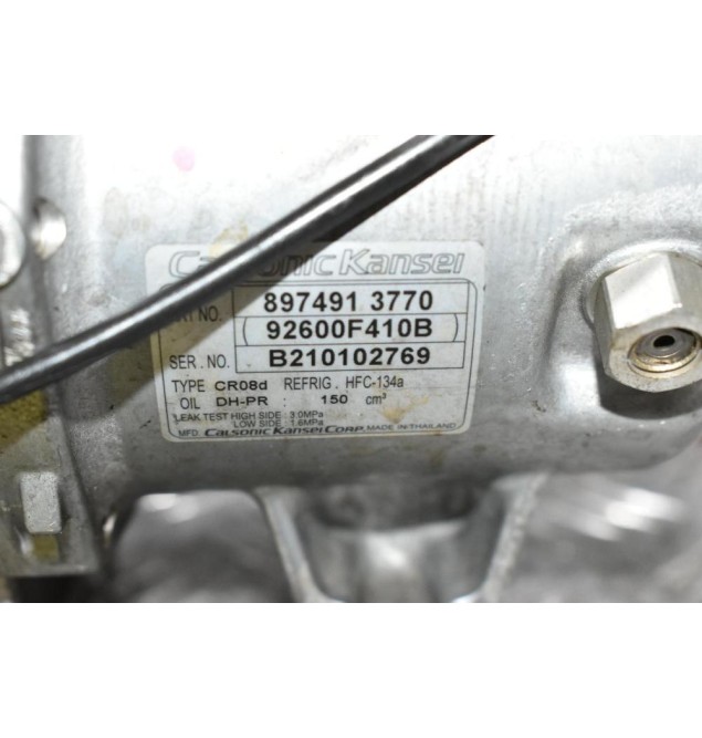 Κομπρεσέρ Aircondition - A/C Isuzu D-Max 1.9D RZ4E 2017-2021 8974913770 92600F410B CR08d