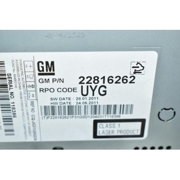 Ράδιο-CD Opel Insignia A 2.0 CDTI 2008-2017 22816262 UYG