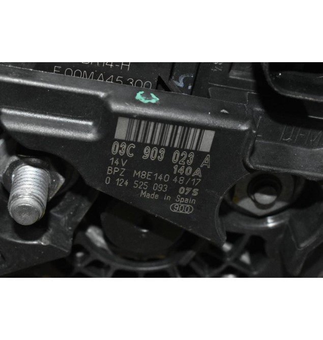 Δυναμό Volkswagen 1.4 TSI CAV BLG BMY CAX 2008-2013 03C903023A 0124525093 140A (Seat Audi Skoda) (Γνήσιος)