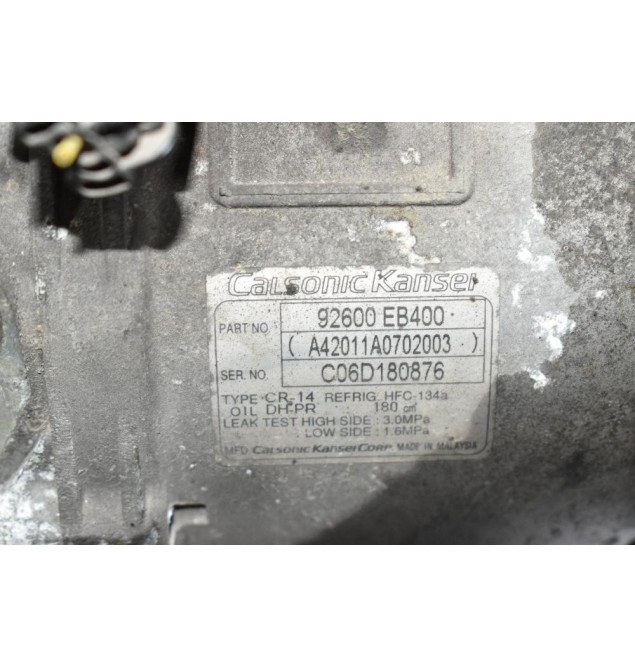 Κομπρεσέρ Aircondition Nissan Navara D40 YD25 2005-2012 CALSONIC 92600-EB400 (Euro 3)