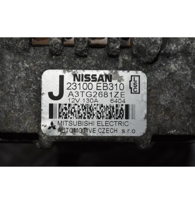 Δυναμό Nissan Navara D40 2.5cc YD25  2005-2010 23100-EB310 130A