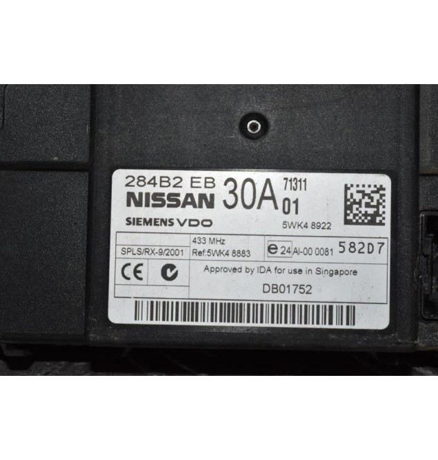 Πλακέτα Ανεσης Nissan Navara D40 2005-2010 Siemens 284B2-EB30A