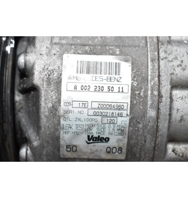 Κομπρεσέρ Aircondition - A/C Mercedes-Benz C220 W204 651911 2007-2015 A0022305011 Z0006496D (Χτύπημα Στην Τροχαλία)