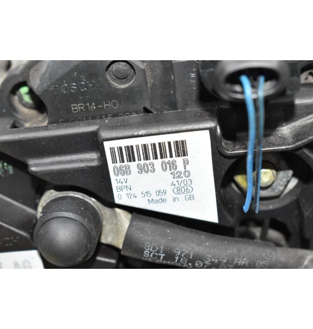 Δυναμό Audi A4 1.8T BEX 2002-2004 BOSCH 06B903016P 0124515059