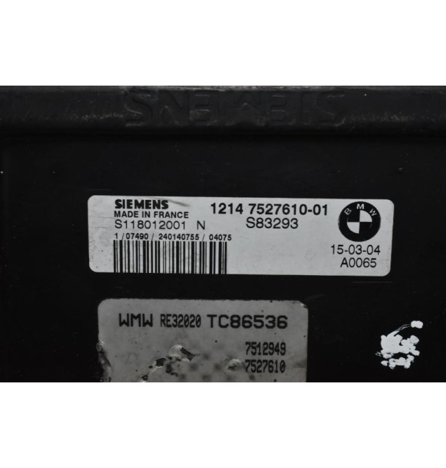 Εγκέφαλος Mini Cooper S 1.6 SIEMENS 7527610-01 S118012001N