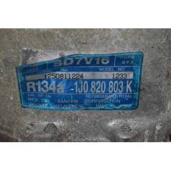 Κομπρεσέρ Aircondition Volkswagen Group AUQ 1998-2005 1J0820803K SD7V16 R134a 1233