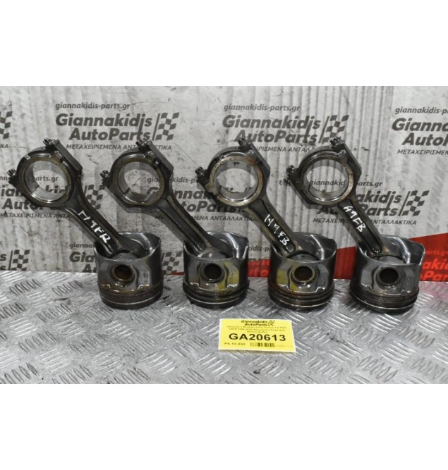 Πιστόνια + Μπιέλες Ford Transit 2.4 TDCI H9FB 2005-2010 (Εξωτερικη Διαμετρος 90mm) (4αδα)