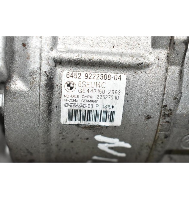 Κομπρεσέρ Aircondition - A/C Bmw 1 118i 116i N13B16A 2012-2018 DENSO 9222308-04 GE447150-2663