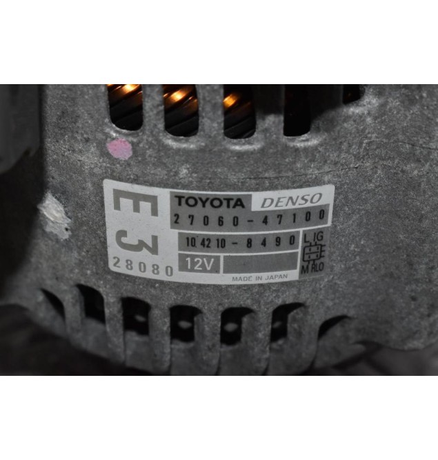 Δυναμό Toyota Yaris 1.3 1NR 2010-2015 DENSO 27060-47100 104210-8490 12V