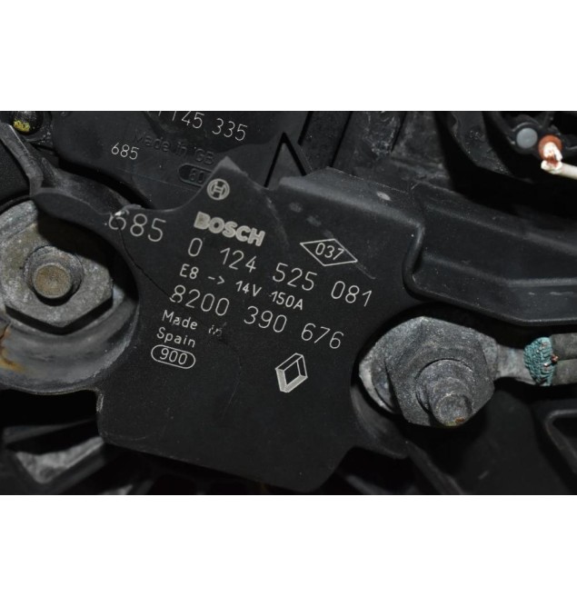 Δυναμό Renault Clio / Kangoo 1.5 DCI K9K 732 2009-2013 8200390675 0124425037 150Α