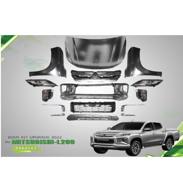 Σετ Bodykit Mitsubishi L200 2018 -> 2022 (Μετατροπη απο το παλαιοτερο σε νεοτερο μοντελο)