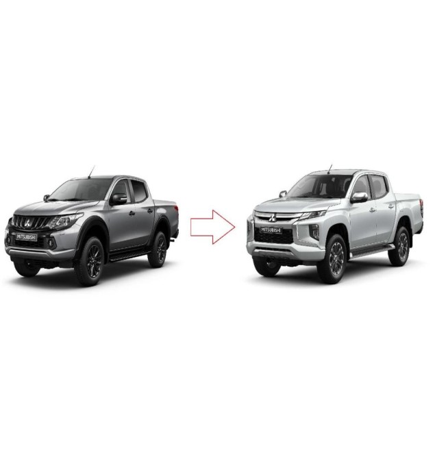 Σετ Bodykit Mitsubishi L200 2018 -> 2022 (Μετατροπη απο το παλαιοτερο σε νεοτερο μοντελο)