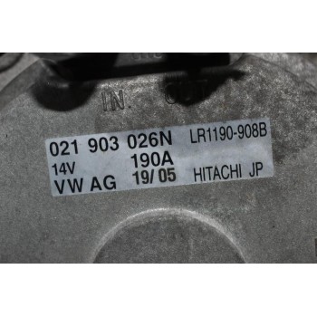 Δυναμό Volkswagen Touareg 3.2 V6 BMX 2002-2006 021903026N 190A (Μικρό Σπάσιμο Στο Φις)