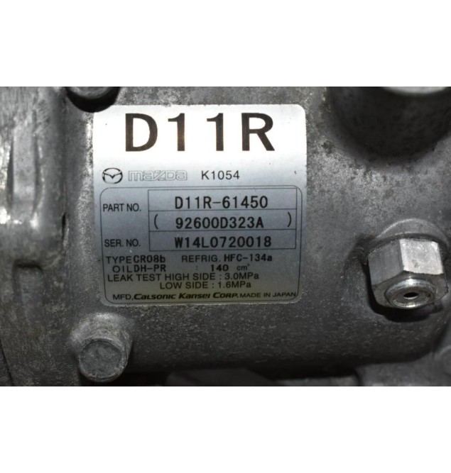 Κομπρεσέρ Aircondition - A/C Mazda CX-3 1.5 S5 2010-2019 92600D323A D11R-61450