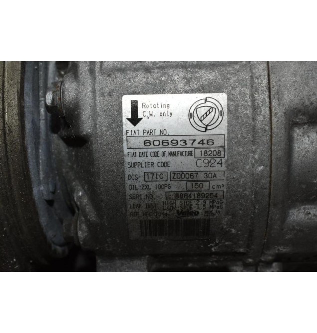 Κομπρεσέρ Aircondition - A/C Alfa Romeo 159 Brera 2.2 JTS 939A5000 2006-2011 60693746