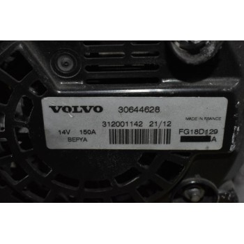 Δυναμό Volvo S60 / V60 / S80 / V40 / V70 B4164T 2010-2015 30644628 150A (Γνήσιος)