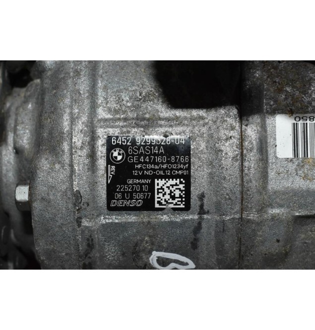 Κομπρεσέρ Aircondition - A/C Bmw 116 1.5d 3 Cylinder B37D15A 2015-2019 DENSO 64529299328-04 GE447160-8766