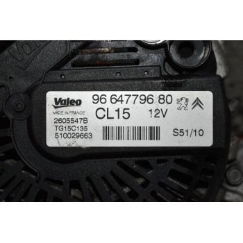 Δυναμό Citroen/Pegeuot/Mitsubishi C4/C3 308/3008 Asx 1.6Hdi 9HD6 2012-2017 9664779680