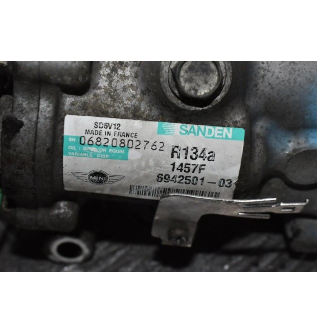 Κομπρεσέρ Aircondition - A/C  Mini Cooper R56 N12B16AA 2006-2014 SANDEN 6942501-03 1457F