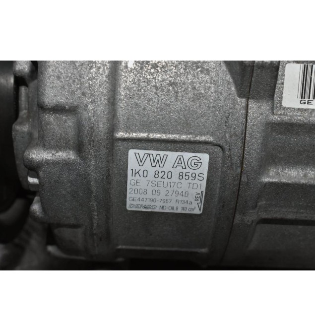 Κομπρεσέρ Aircondition - A/C Skoda Octavia - A3 - TT - Passat - Altea - Leon - Toledo 2.0 AXX 2004-2010 1Κ0820859S (Σπάσιμο Στην Τροχαλία)