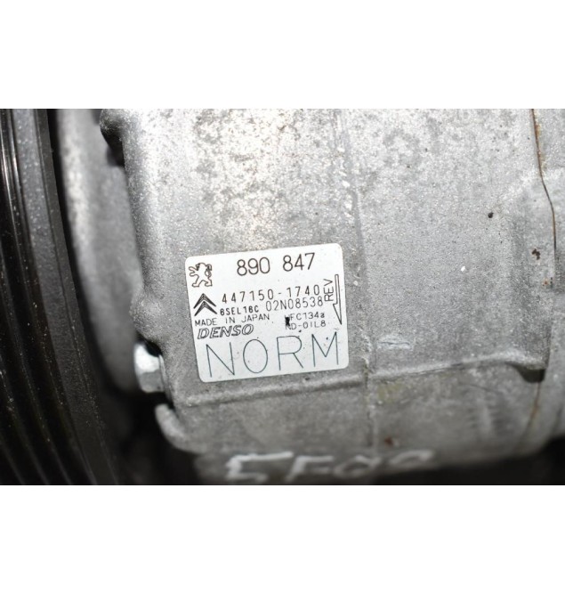 Κομπρεσέρ Aircondition - A/C Κλιματισμός Peugeot 308 2008-2015 DENSO 447150-1740 (Σπάσιμο Στην Τροχαλία)