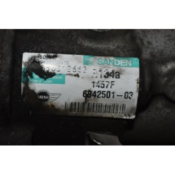 Κομπρεσέρ Aircondition - A/C  Mini Cooper R56 N12B16AA 2006-2014 SANDEN 6942501-03 1457F