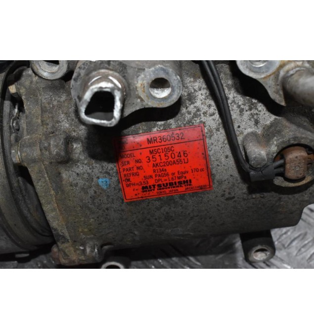 Κομπρεσέρ Aircondition Mitsubishi L200 4D56 K74 1997-2005 MR360532