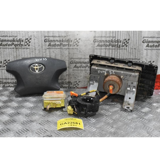Σετ Αερόσακων Toyota Hilux KUN 25 2005-2012 89170-0K030 231000-3370 (Χωρίς Ζώνες Αφαλείας) Δεξιοτίμονο
