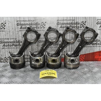 Πιστόνια + Μπιέλες Mazda B2200 E2200 2.2 R2 1988-1996 (Εξωτερικη Διαμετρος 86mm)