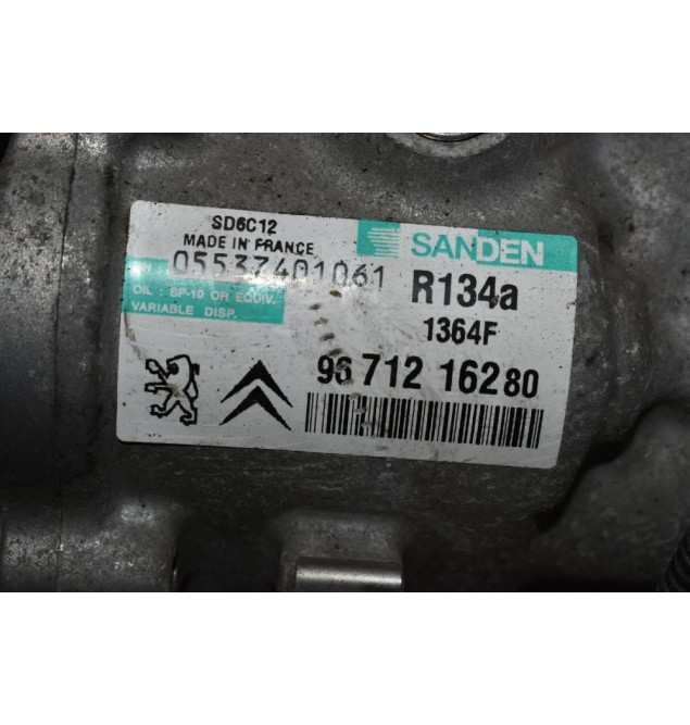 Κομπρεσέρ Aircondition - A/C Κλιματισμός Peugeot 207 208 308 Partner 508 2005-2012 SANDEN 9671216280 (Citroen C3 Picasso Berlingo C4 Grand Picasso DS3)