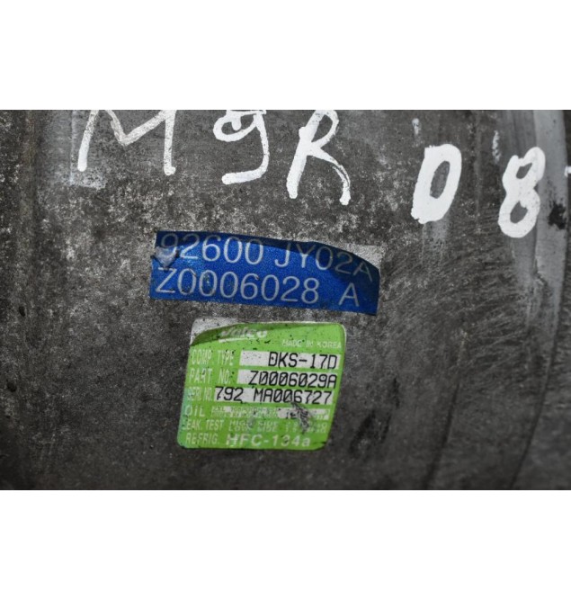 Κομπρεσέρ Aircondition - A/C Nissan X-Trail / Renault Koleos M9R (D833) 2007-2013 92600JY02A