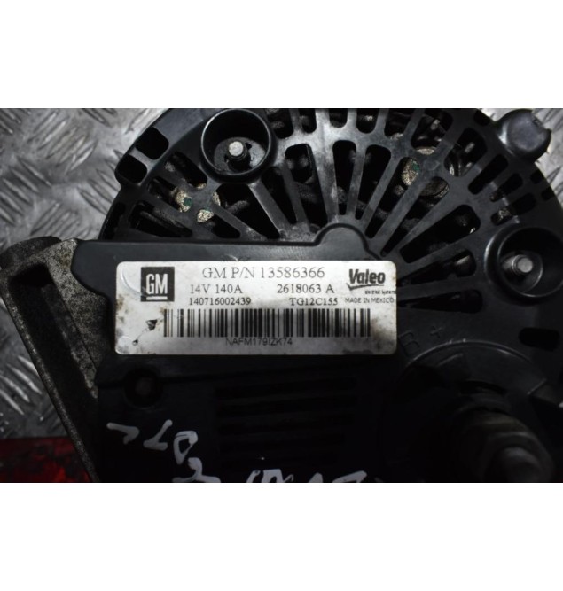 Δυναμό Opel Astra J 1.6 B16DTL CDTI 2014-2019 13586366 140A