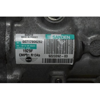 Κομπρεσέρ Aircondition - A/C Mini Cooper 2010-2013 R56 N16B16A3 9223392-03