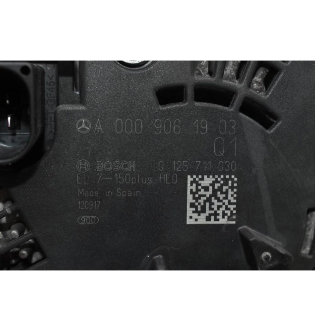 Δυναμό Mercedes-Benz B Class W246 /CLA GLA 1.6 Turbo 270910 2011-2021 A0009061903 BOSCH 0125711030