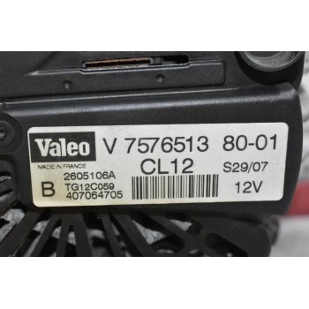 Δυναμό Peugeot 207 / 308 1.6 2006-2013 V757651380-01 (Γνήσιος) (Mini Cooper / Clubman - Citroen C4)